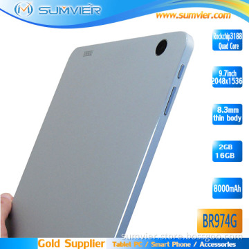 Rockchip Rk3188 1.8GHz Tablet PC 9.7inch Retina IPS 2048X1536